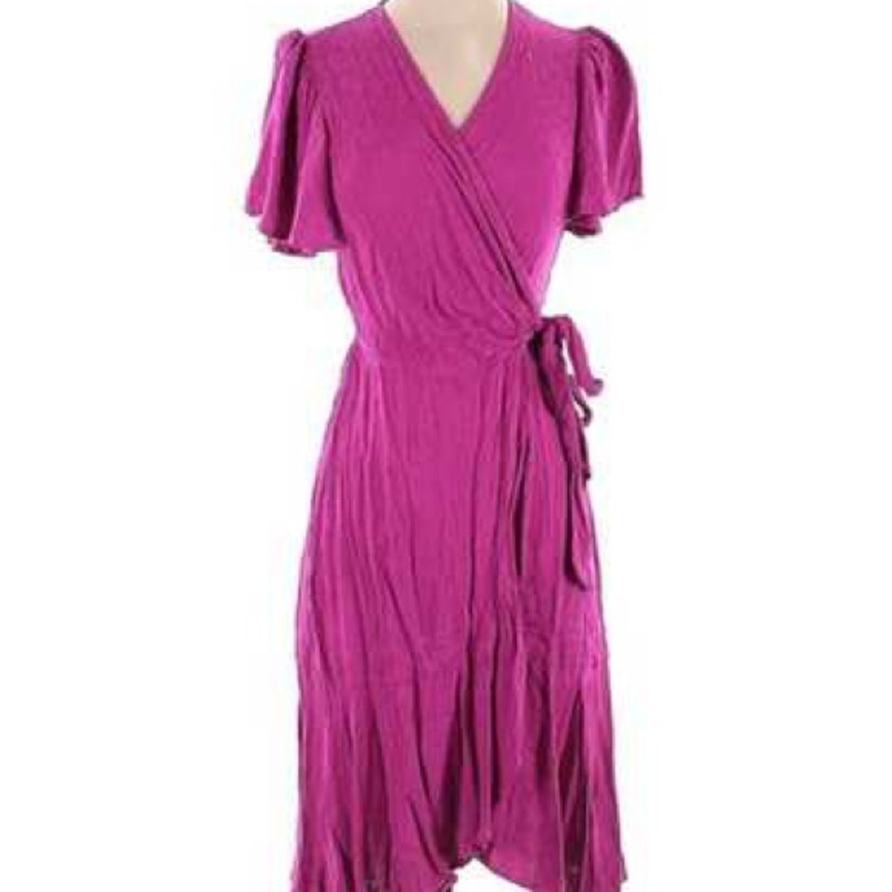 Pink Wrap Dress/ size XL